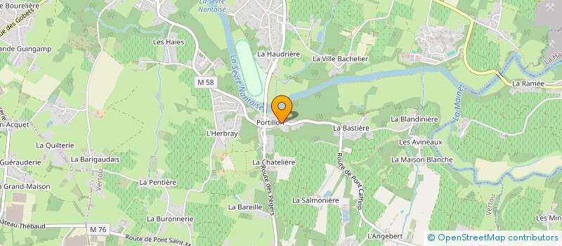 localisation de l'entreprise MADAME ORIANE WICQUART à VERTOU