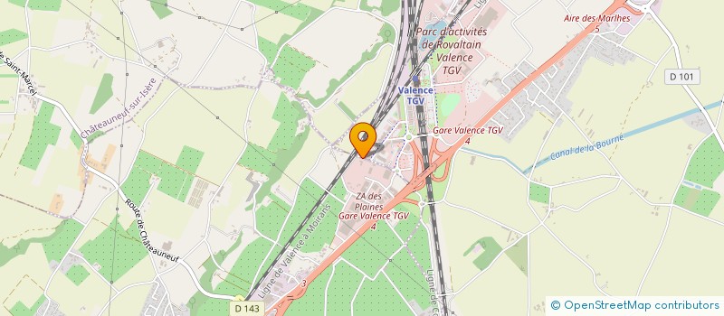 localisation de l'entreprise MADAME ORIANE ZANI  SAINT-MARCEL-LES-VALENCE