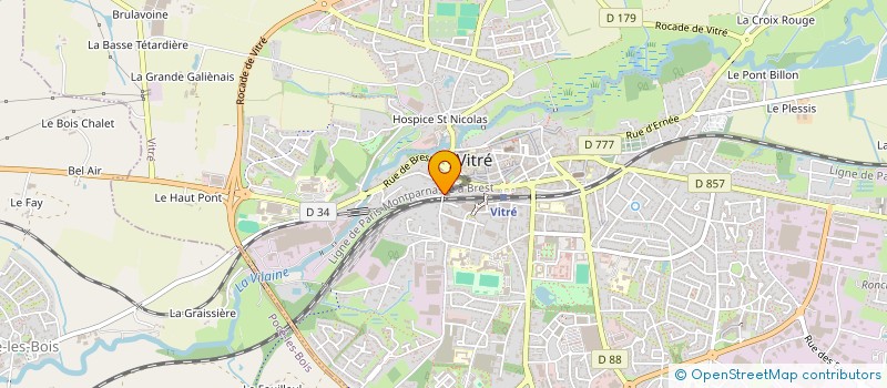 localisation de l'entreprise MADAME ORIANNA FRANCK  VITRE