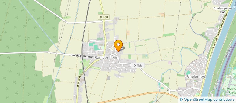 localisation de l'entreprise MADAME ORIANNE BUSCHENRIEDER  BANTZENHEIM