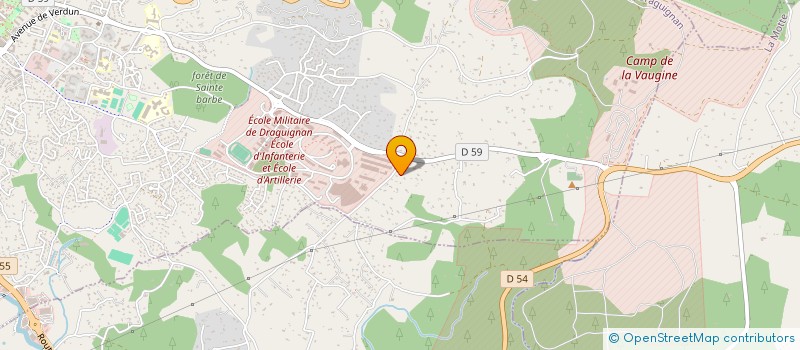 localisation de l'entreprise MADAME ORIANNE CARAYON à DRAGUIGNAN