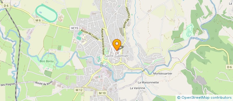 localisation de l'entreprise MADAME ORIANNE CLOUTIER à SAINT-GALMIER