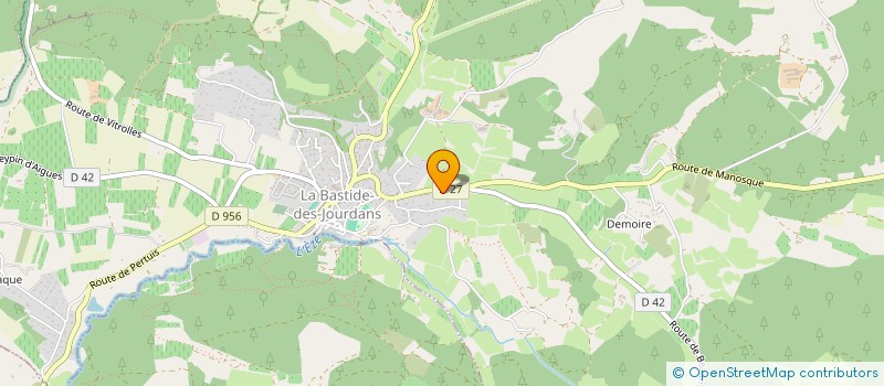 localisation de l'entreprise MADAME ORIANNE COLIN  LA BASTIDE-DES-JOURDANS