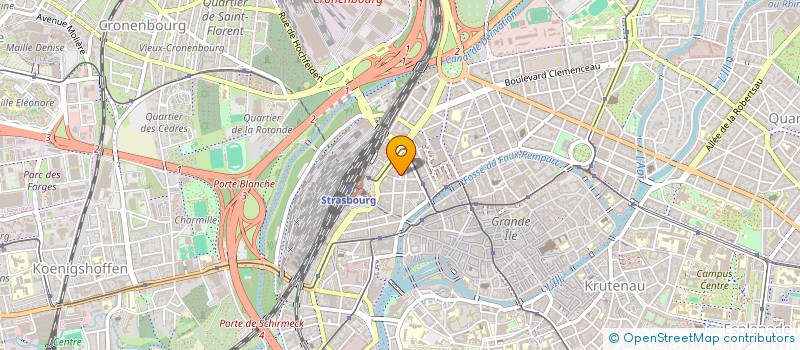 localisation de l'entreprise MADAME ORIANNE FAUVE PIOT  STRASBOURG