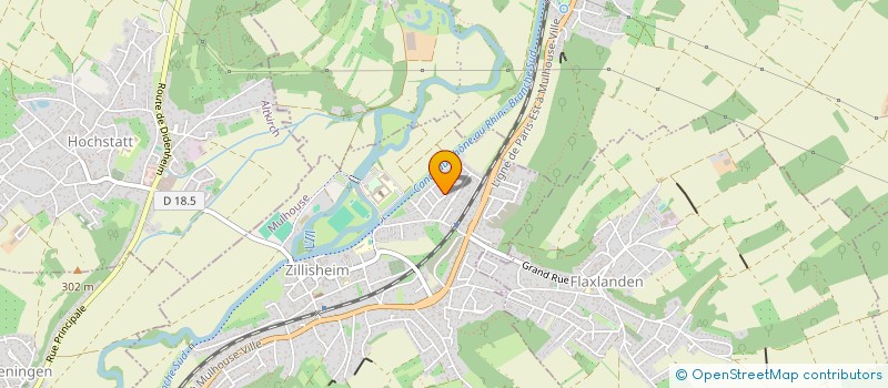 localisation de l'entreprise MADAME ORIANNE FEY  ZILLISHEIM