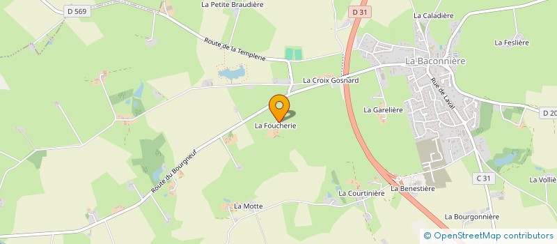 localisation de l'entreprise MADAME ORIANNE FOUGERAY  LA BACONNIERE