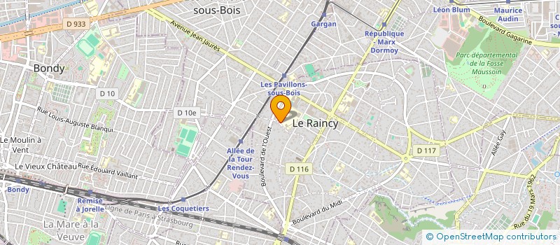 localisation de l'entreprise MADAME ORIANNE MARCHESI à LE RAINCY