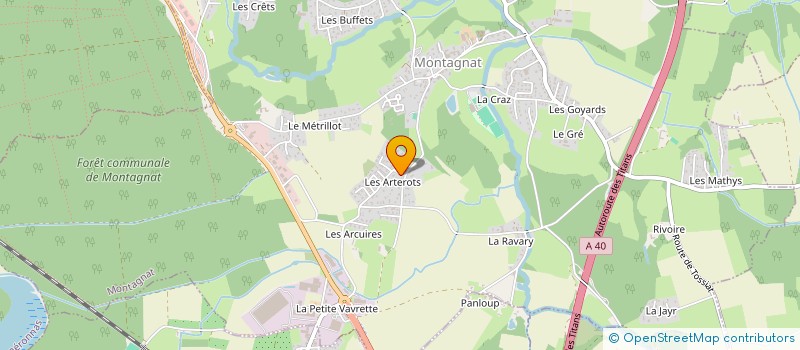 localisation de l'entreprise MADAME ORIANNE MARVIE à MONTAGNAT