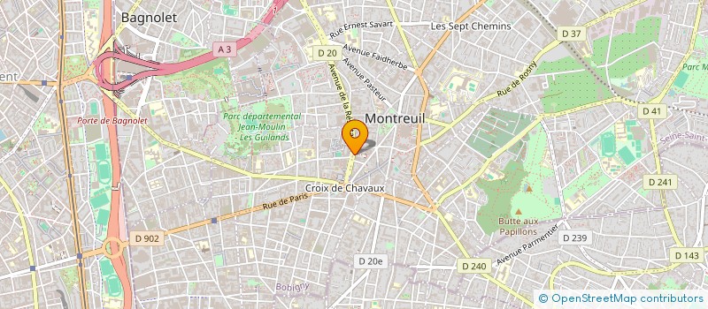 localisation de l'entreprise MADAME ORIANNE MASSE à MONTREUIL