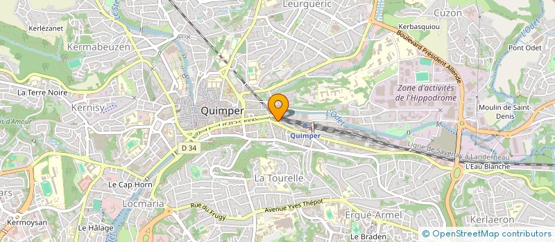 localisation de l'entreprise MADAME ORIANNE MORICE à QUIMPER