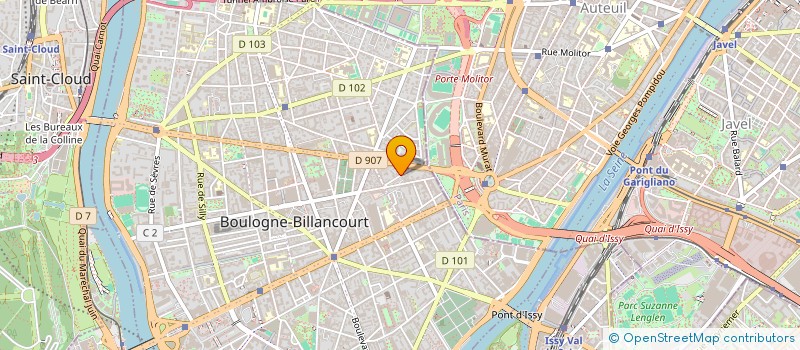 localisation de l'entreprise MADAME ORIANNE PLANINSEK à BOULOGNE-BILLANCOURT