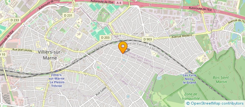 localisation de l'entreprise MADAME ORIANNE THOQUENNE  VILLIERS-SUR-MARNE