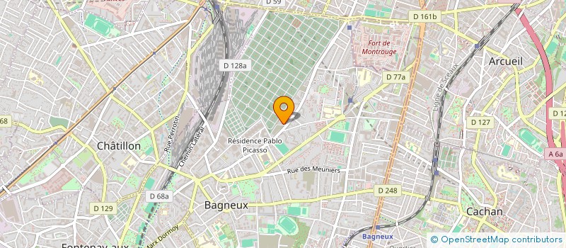 localisation de l'entreprise MADAME ORIDA BOUKHEZER  BAGNEUX
