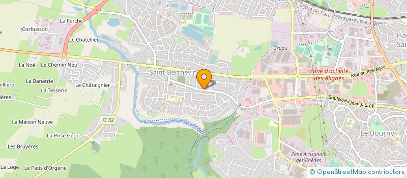 localisation de l'entreprise MADAME ORIELLE VAUCORET  SAINT-BERTHEVIN