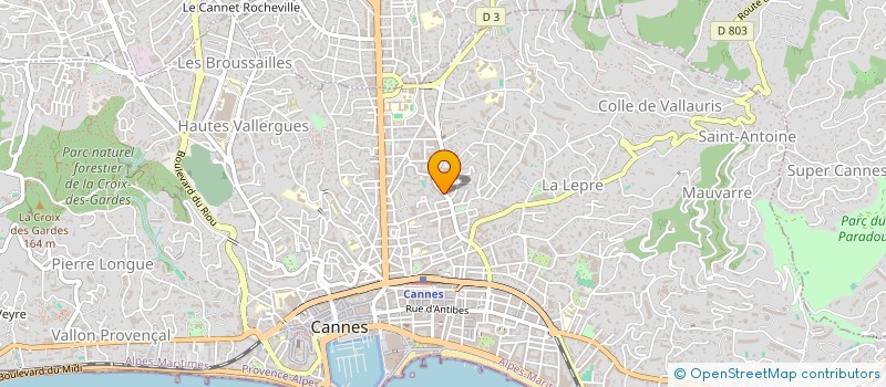 localisation de l'entreprise MADAME ORIETTA BALDINI  CANNES