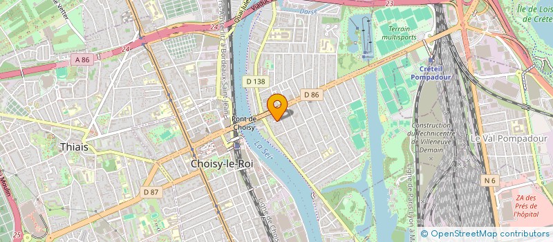localisation de l'entreprise MADAME ORIFA YOROV à CHOISY-LE-ROI