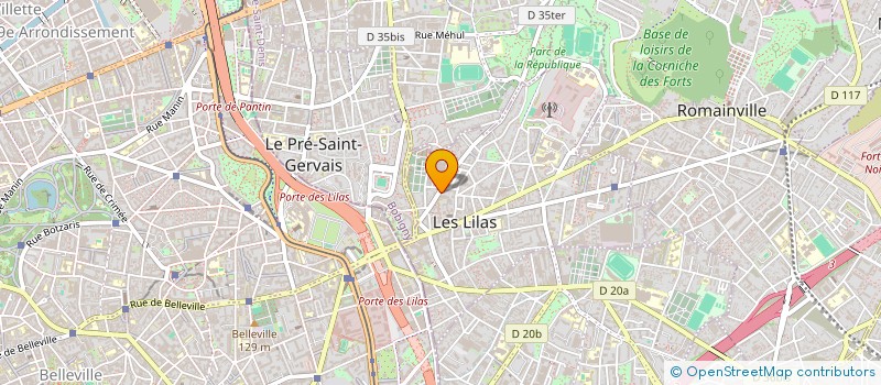 localisation de l'entreprise MADAME ORITHE SEROR à LES LILAS