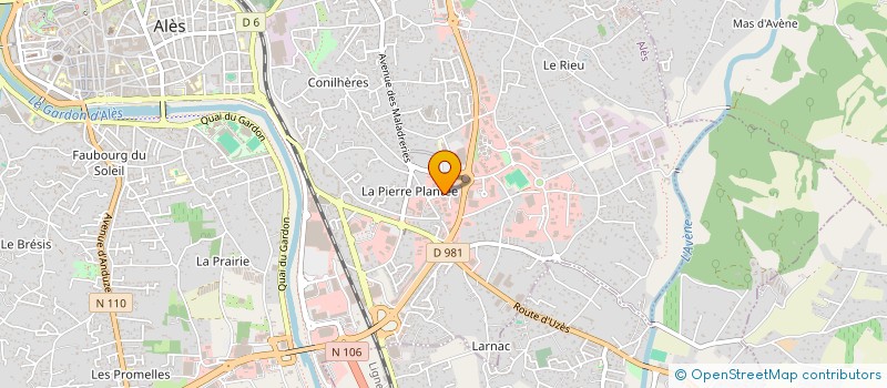 localisation de l'entreprise MADAME ORKIA CHAREF à ALES