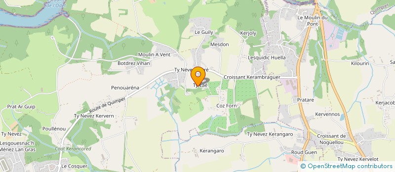 localisation de l'entreprise MADAME ORLANE BOUGUENNEC  GOUESNACH