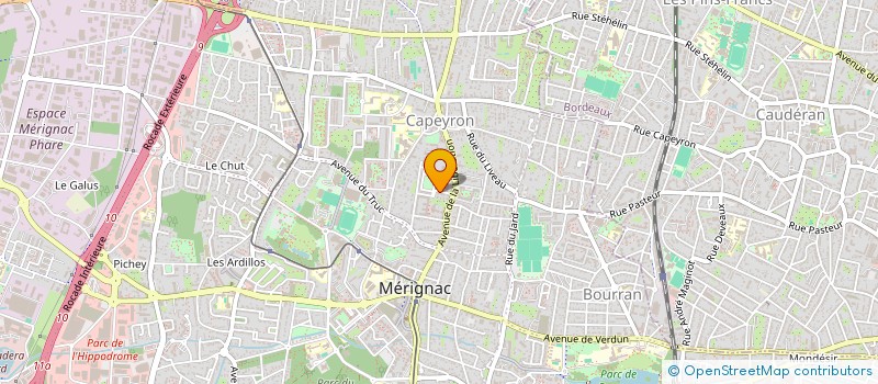 localisation de l'entreprise MADAME ORLANE BOUILLAUD  MERIGNAC