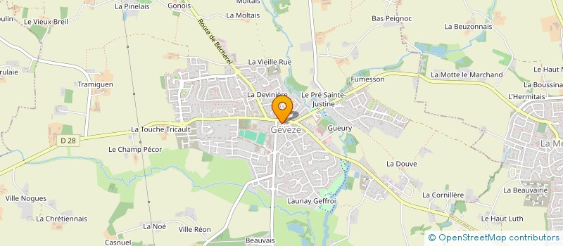 localisation de l'entreprise MADAME ORLANE BOULICAUT à GEVEZE