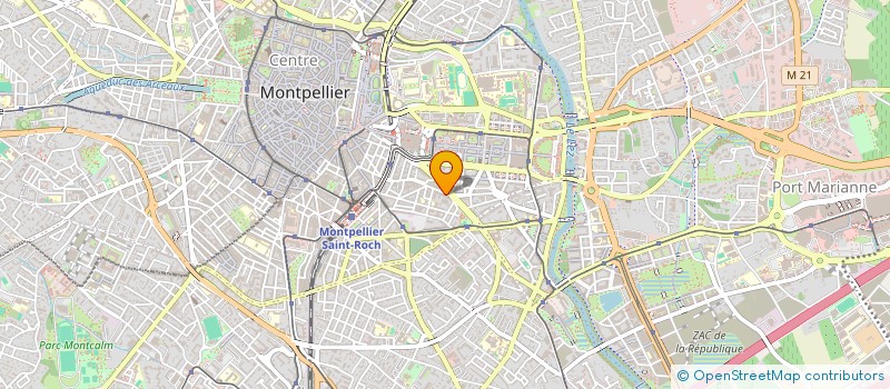 localisation de l'entreprise MADAME ORLANE BRUN à MONTPELLIER