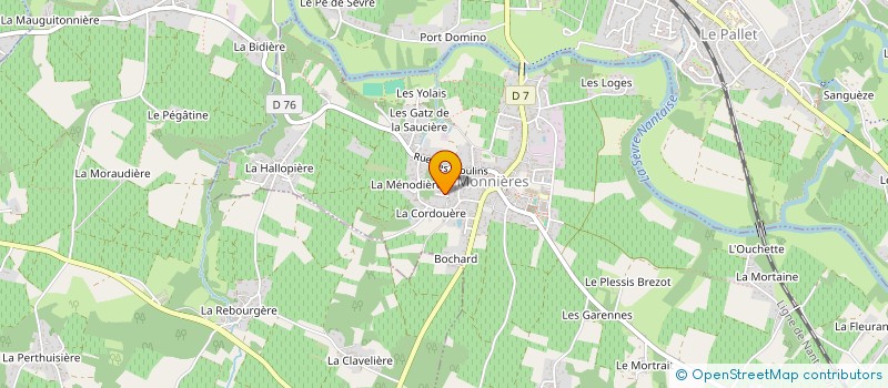 localisation de l'entreprise MADAME ORLANE CHATELLIER  MONNIERES