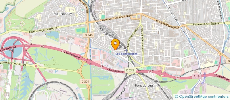 localisation de l'entreprise MADAME ORLANE D'HULSTER  CALAIS