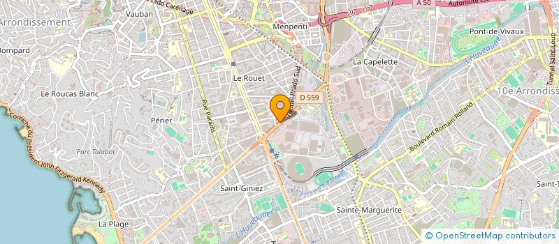 localisation de l'entreprise MADAME ORLANE DANEL-MONNIER à MARSEILLE