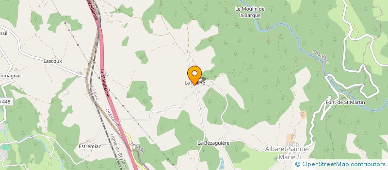 localisation de l'entreprise MADAME ORLANE DAVID  ALBARET-SAINTE-MARIE