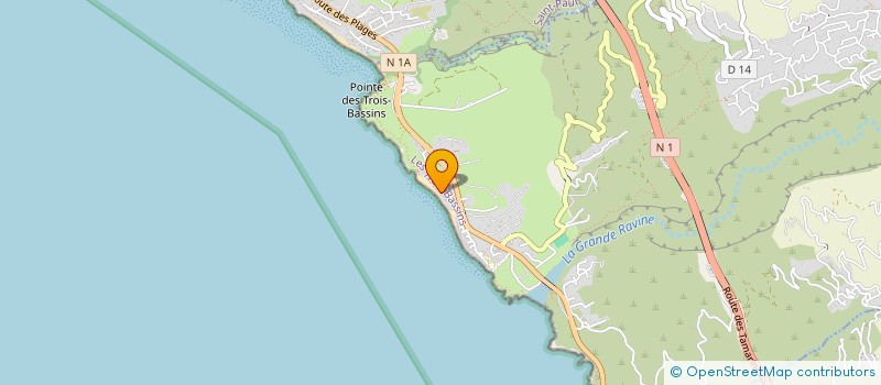 localisation de l'entreprise MADAME ORLANE DEFRADAS  LES TROIS-BASSINS