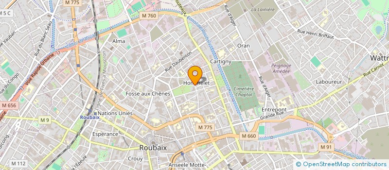 localisation de l'entreprise MADAME ORLANE DOS SANTOS à ROUBAIX