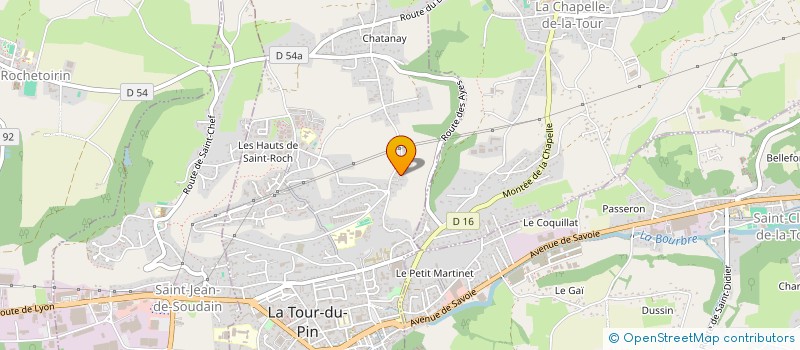 localisation de l'entreprise MADAME ORLANE FISCHER  LA TOUR-DU-PIN