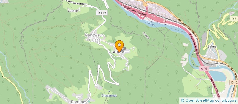 localisation de l'entreprise MADAME ORLANE FRANCOIS  CLUSES