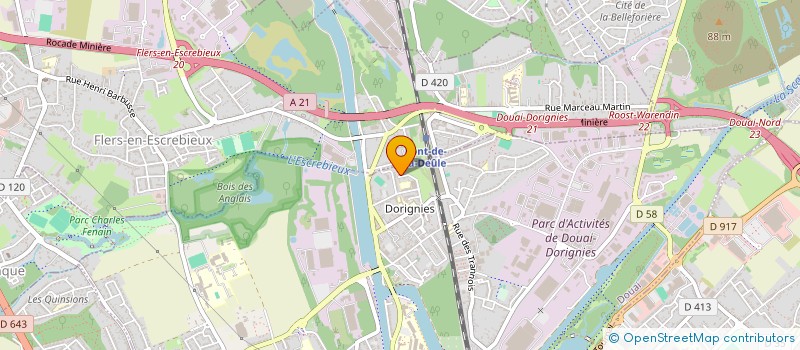 localisation de l'entreprise MADAME ORLANE FRIEDRICH  DOUAI