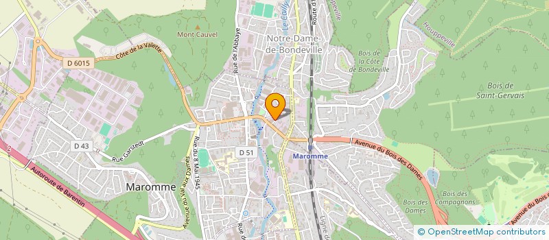 localisation de l'entreprise MADAME ORLANE GARCON  MAROMME