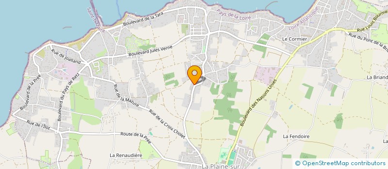 localisation de l'entreprise MADAME ORLANE GOULARD à LA PLAINE-SUR-MER