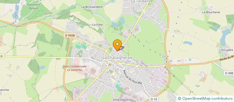 localisation de l'entreprise MADAME ORLANE HAY  LA CHATAIGNERAIE
