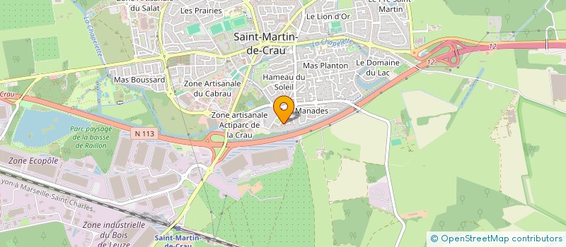 localisation de l'entreprise MADAME ORLANE HUGUET à SAINT-MARTIN-DE-CRAU