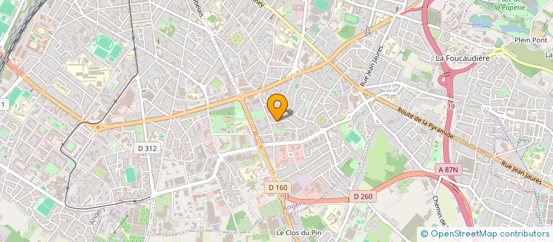 localisation de l'entreprise MADAME ORLANE JACQ  ANGERS