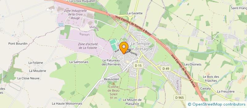 localisation de l'entreprise MADAME ORLANE JAFFRY  LE TEMPLE-DE-BRETAGNE