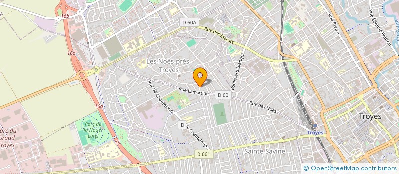 localisation de l'entreprise MADAME ORLANE LARIQUE à LES NOES-PRES-TROYES