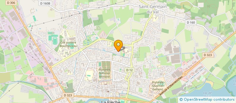 localisation de l'entreprise MADAME ORLANE MARTINNE  LA FLECHE