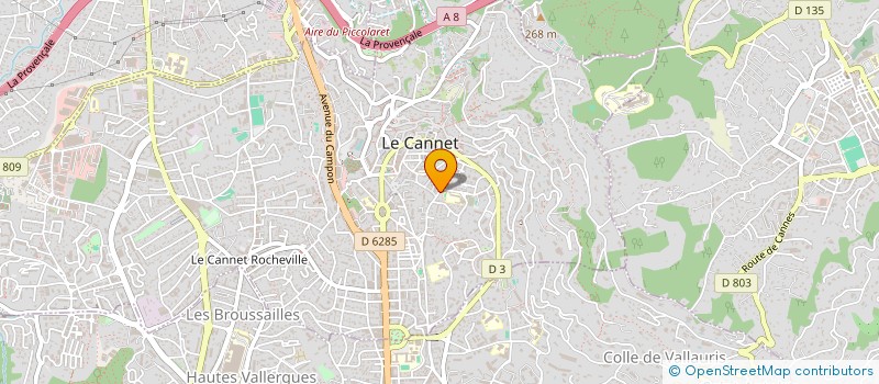 localisation de l'entreprise MADAME ORLANE MIOT à LE CANNET