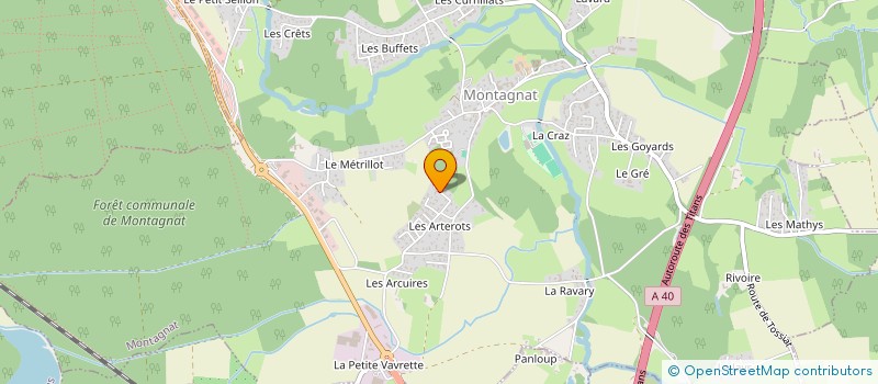 localisation de l'entreprise MADAME ORLANE MORLAES  MONTAGNAT