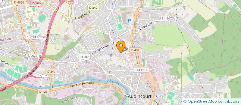 localisation de l'entreprise MADAME ORLANE O SULLIVAN  AUDINCOURT