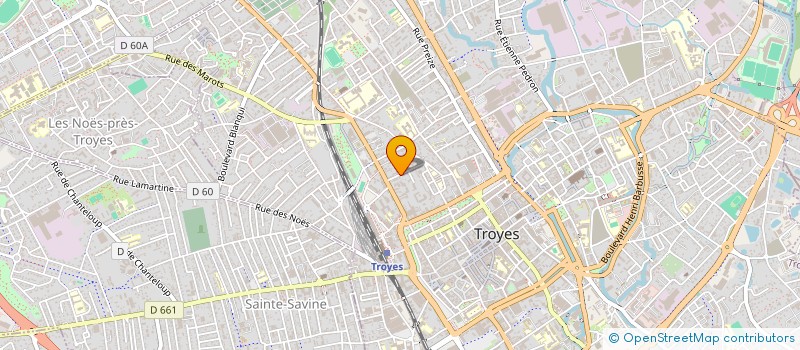 localisation de l'entreprise MADAME ORLANE PETITJEAN  TROYES