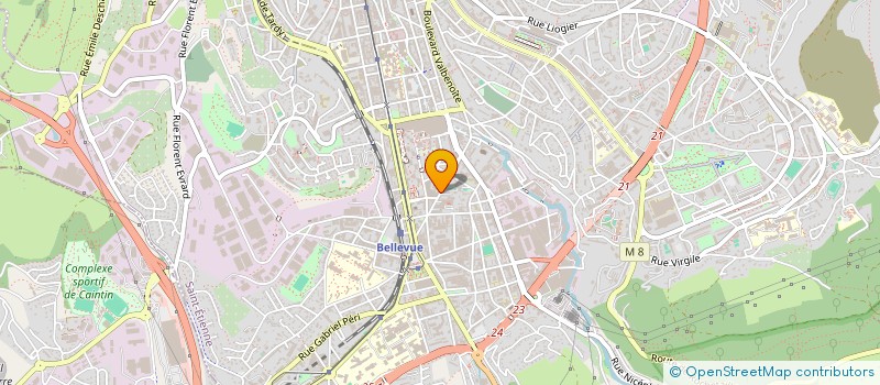 localisation de l'entreprise MADAME ORLANE PICOT  SAINT-ETIENNE