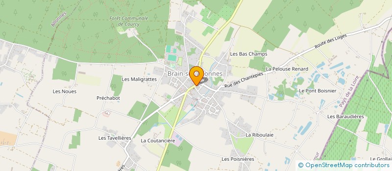 localisation de l'entreprise MADAME ORLANE PLOQUIN  BRAIN-SUR-ALLONNES