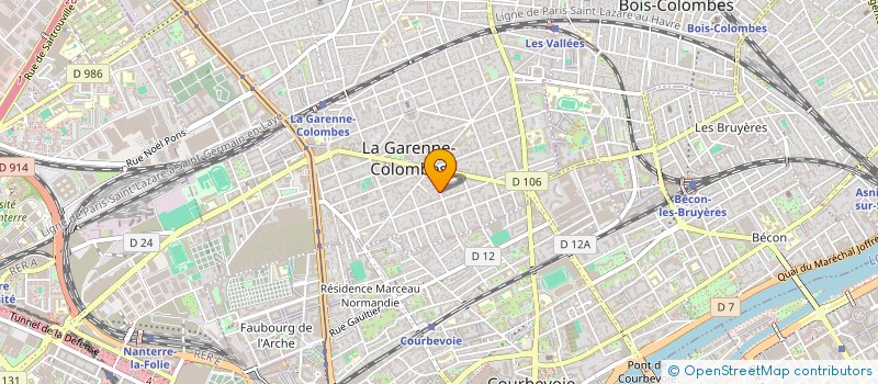 localisation de l'entreprise MADAME ORLANE REBOT à LA GARENNE-COLOMBES